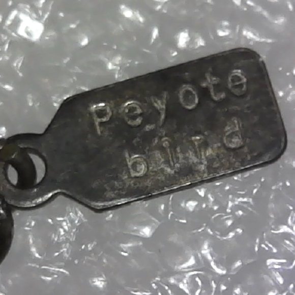 Vintage Sterling Peyote Bird Turquoise Necklace - Picture 8 of 8